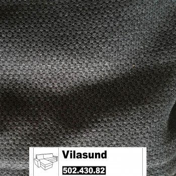 IKEA Vilasund Bezug für 3er Bettsofa + Recamiere in Dansbo dunkelgrau 502.430.82