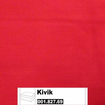 IKEA Kivik Bezug für Hocker mit Aufbewahrung in Ingebo leuchtend rot 001.827.69