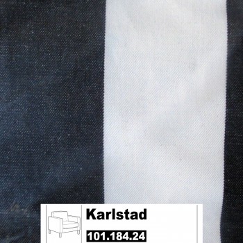 IKEA Karlstad Bezug Sessel groß Rannebo schwarz weiß 101.184.24 IKEA Karlstad Bezug Sessel groß Rannebo schwarz weiß 101.184.24