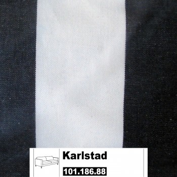 IKEA Karlstad Bezug 3er Sofa Rannebo schwarz weiß 101.186.88 IKEA Karlstad Bezug 3er Sofa Rannebo schwarz weiß 101.186.88