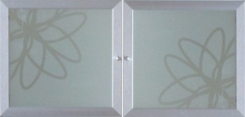 IKEA Effektiv Glastüren Aluminium Blumenmuster - 2 Stück à 40x38cm 101.226.52 IKEA Effektiv Glastüren Aluminium Blumenmuster - 2 Stück à 40x38cm 101.226.52
