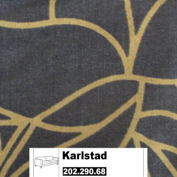 IKEA Karlstad Bezug für 3er Sofa in Bladåker blau, beige 202.290.68 IKEA Karlstad Bezug für 3er Sofa in Bladåker blau, beige 202.290.68