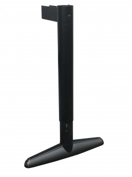 IKEA Effektiv - T Tischbein schmaler Fuss schwarz höhenverstellbar