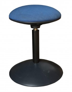 IKEA VITAMIN, Polsterhocker Pumphocker in blau schwarz