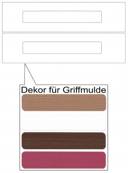 IKEA Märsta Schubladenfronten 2er 40x10cm weiß Griffmulde 302.854.26