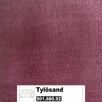 IKEA Tylösand Bezug für 2er Sofa mit einer Armlehne in Everöd dunkelrot 501.680.92