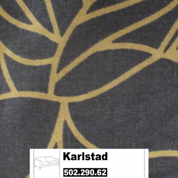 IKEA Karlstad Bezug für 3er Bettsofa in Bladåker blau, beige 502.290.62