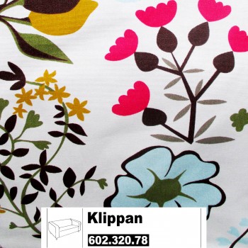 IKEA Klippan Bezug für 2er Sofa in Blomstermåla bunt 602.320.78 IKEA Klippan Bezug für 2er Sofa in Blomstermåla bunt 602.320.78