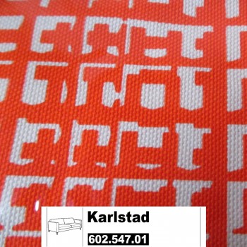 IKEA Karlstad Bezug für 3er Sofa in Husie orange 602.547.01 IKEA Karlstad Bezug für 3er Sofa in Husie orange 602.547.01