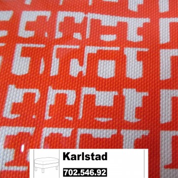 IKEA Karlstad Bezug für Hocker in Husie orange 702.546.92