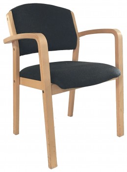 IKEA Persby Konferenzstuhl Birke in Ullevi dunkelgrau 802.258.02