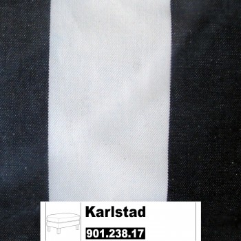 IKEA Karlstad Bezug Hocker Rannebo schwarz weiß 901.238.17 IKEA Karlstad Bezug Hocker Rannebo schwarz weiß 901.238.17