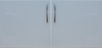 Ikea Effektiv Türen 40x38cm (Paar) Hochglanz beige + "TAG" Griffe (201.052.42)