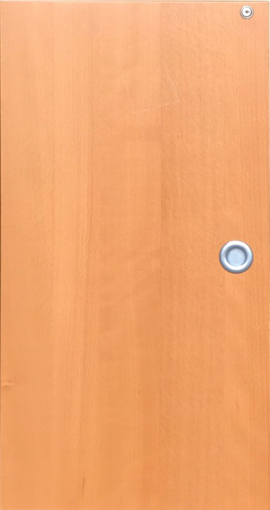 IKEA Effektiv 1x Tür in Buche (dunkel) inkl. Griff & Scharniere 40x78cm